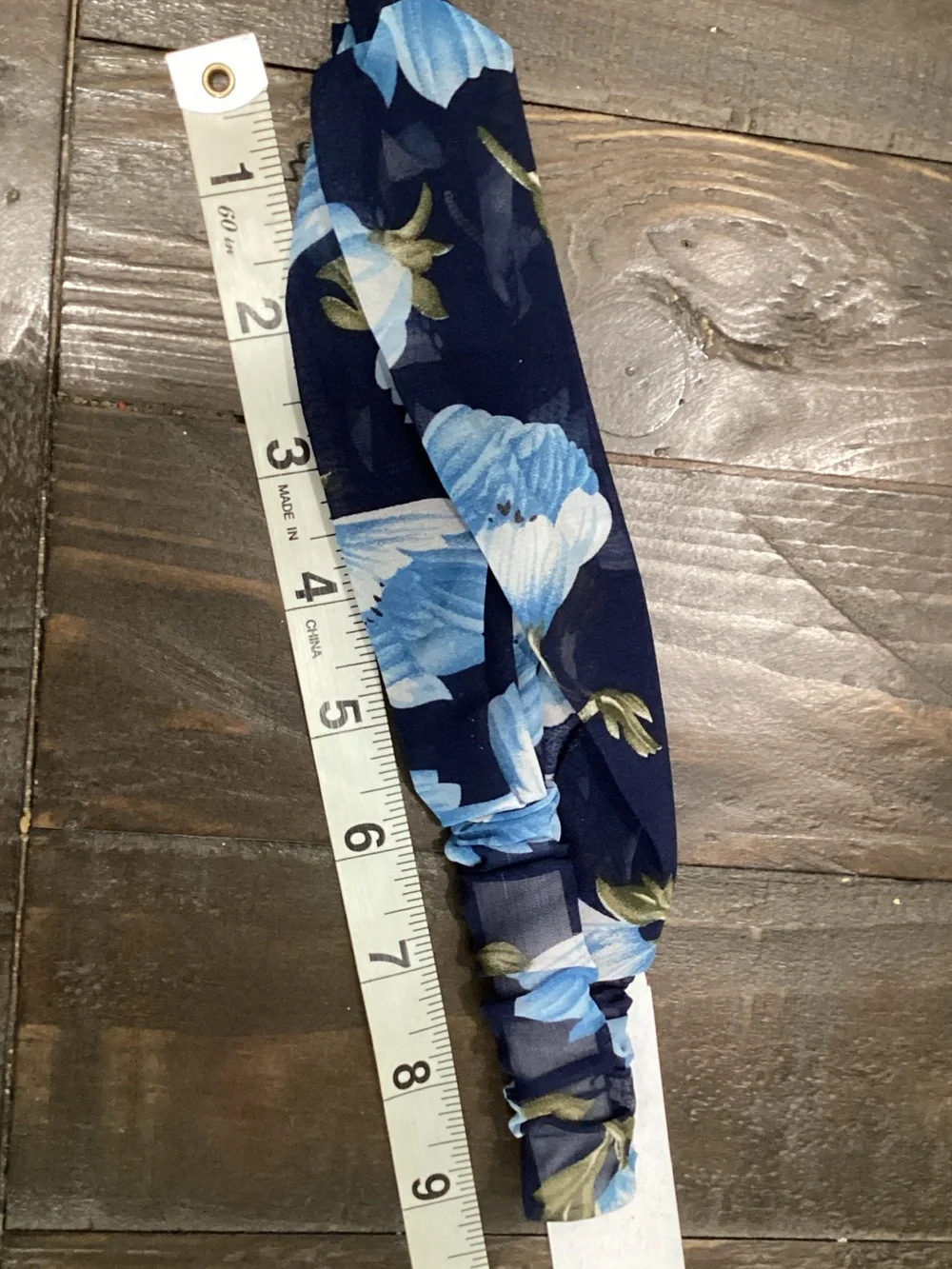 Blue Floral Headband